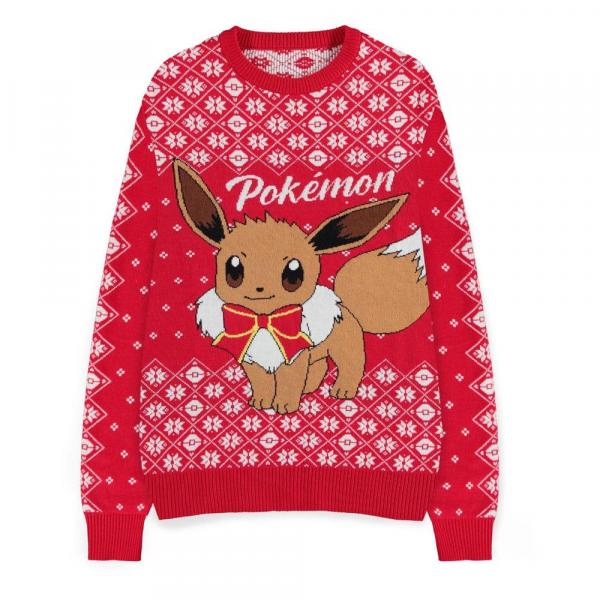 Pok&#233;mon Sweatshirt Christmas Jumper Evoli  Größe L