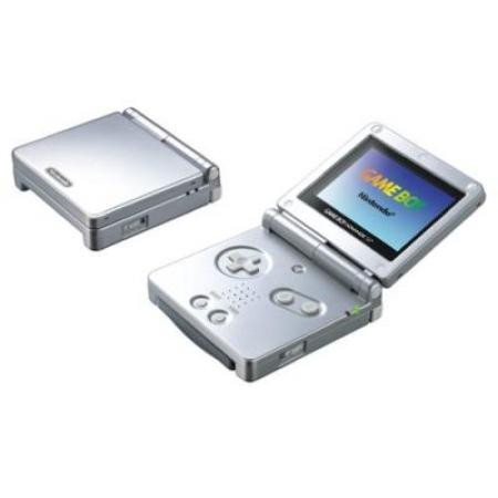 Game Boy Advance SP Konsole - silber AGS-001 (OVOA) (Game Boy Advance, gebraucht) **