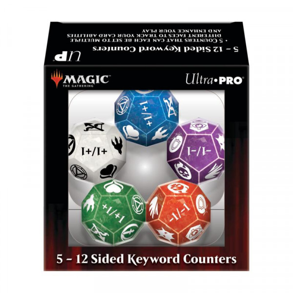 UP - Deluxe 22MM Plains Loyalty Dice Set with 7-12 for Magic: The Gathering