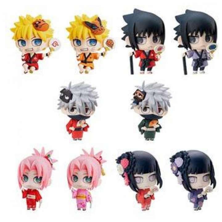 Mystery Box - Naruto Shippuden 10th Anniversary Petit Chara Land Sammelfigure 6 cm Display (10 Stück
