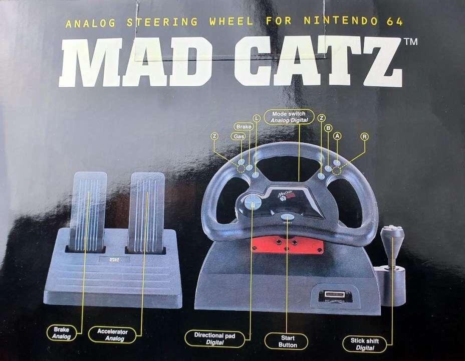 Mad Catz Analog Racing Wheel (Nintendo 64, gebraucht) **