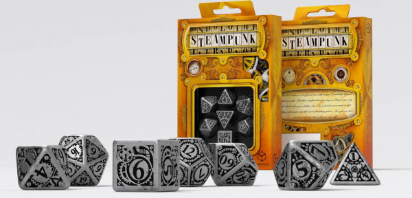 Metal Steampunk Dice Set (7)