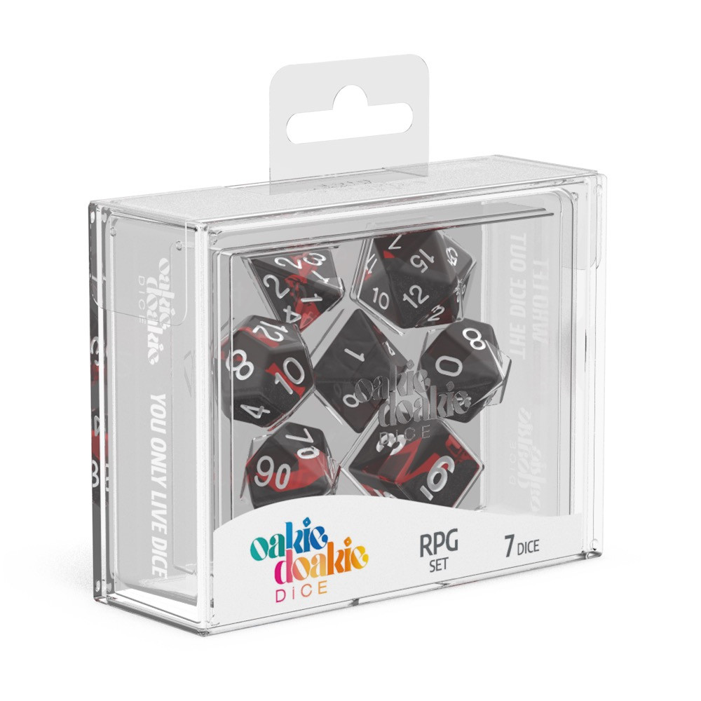 Oakie Doakie Dice Würfel RPG-Set Enclave - Ruby (7) Oakie Doakie Dice Würfel RPG-Set Enclave - Ruby (7)