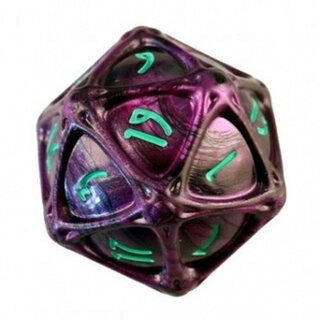 PolyHero 1d20 Orb - Wizardstone with Mystic Runes