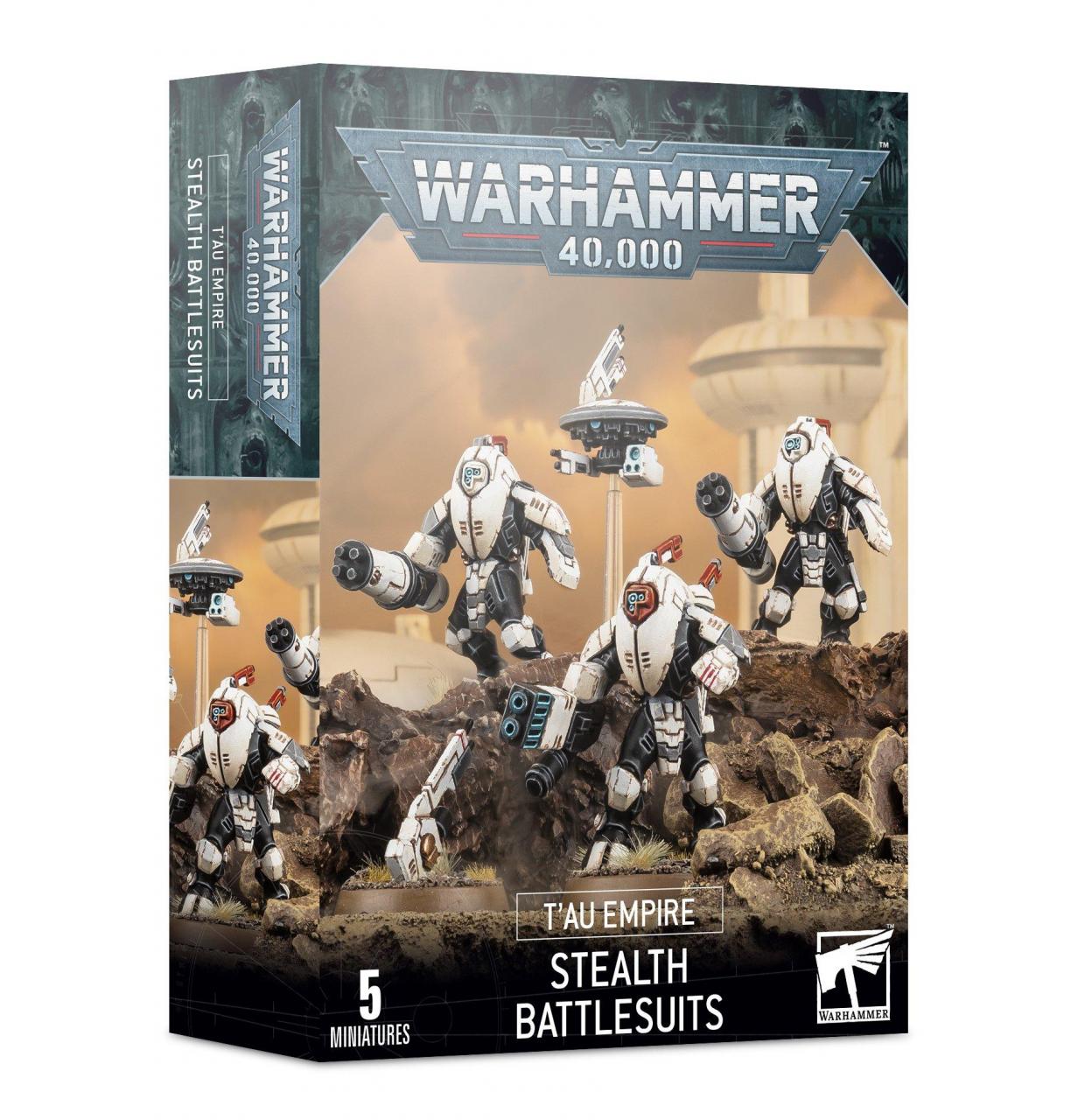 Tau Empire Xv25 Stealth Battlesuits /GEIST-KAMPFANZÜGE (56-14)