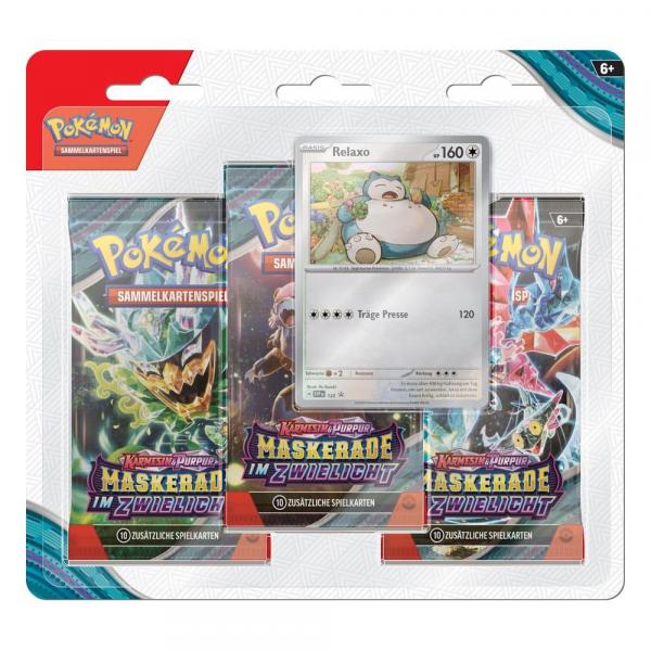 Pokemon KP06 3-Pack Blister Relaxo DE