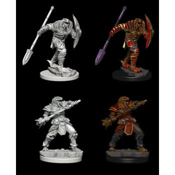 Dungeons & Dragons Nolzur`s Marvelous Unpainted Miniatures: W5 Dragonborn Fighter with Spear