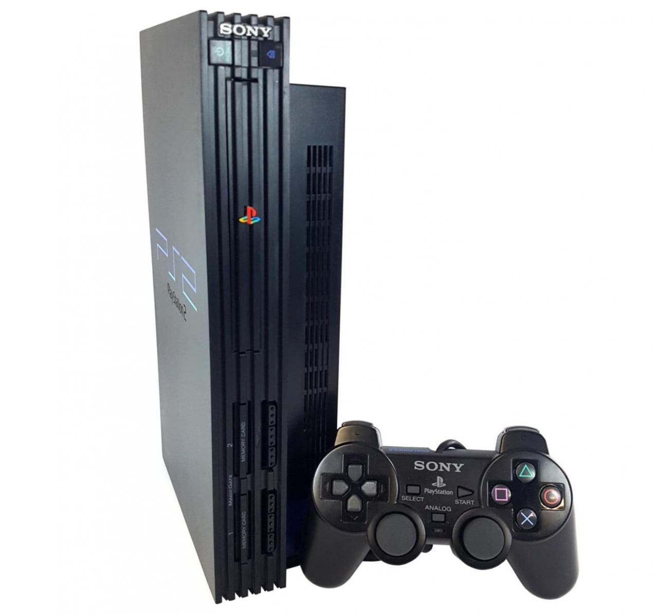 PlayStation 2 Konsole Fat - schwarz (OVOA) (gebraucht) **
