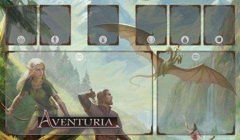 Aventuria Spielmatte - Elfische Kundschafterin Aventuria Spielmatte - Elfische Kundschafterin