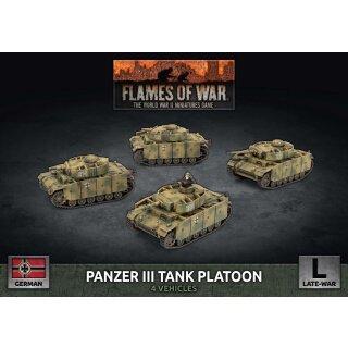 Flames Of War: Panzer III Tank Platoon - EN