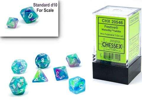 Festive® Mini-Polyhedral Waterlily/white 7-Die set Festive® Mini-Polyhedral Waterlily/white 7-Die set