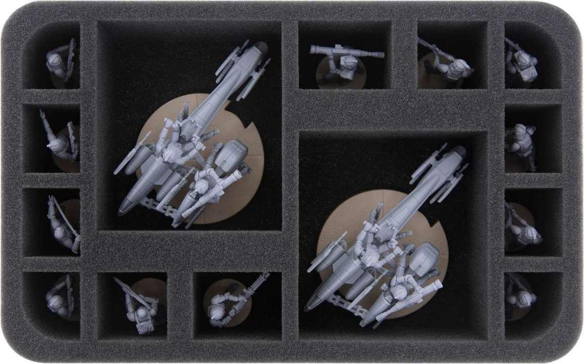HS060A027 Feldherr Schaumstoffeinlage für Star Wars: Legion - 14 Fächer HS060A027 Feldherr Schaumstoffeinlage für Star Wars: Legion - 14 Fächer