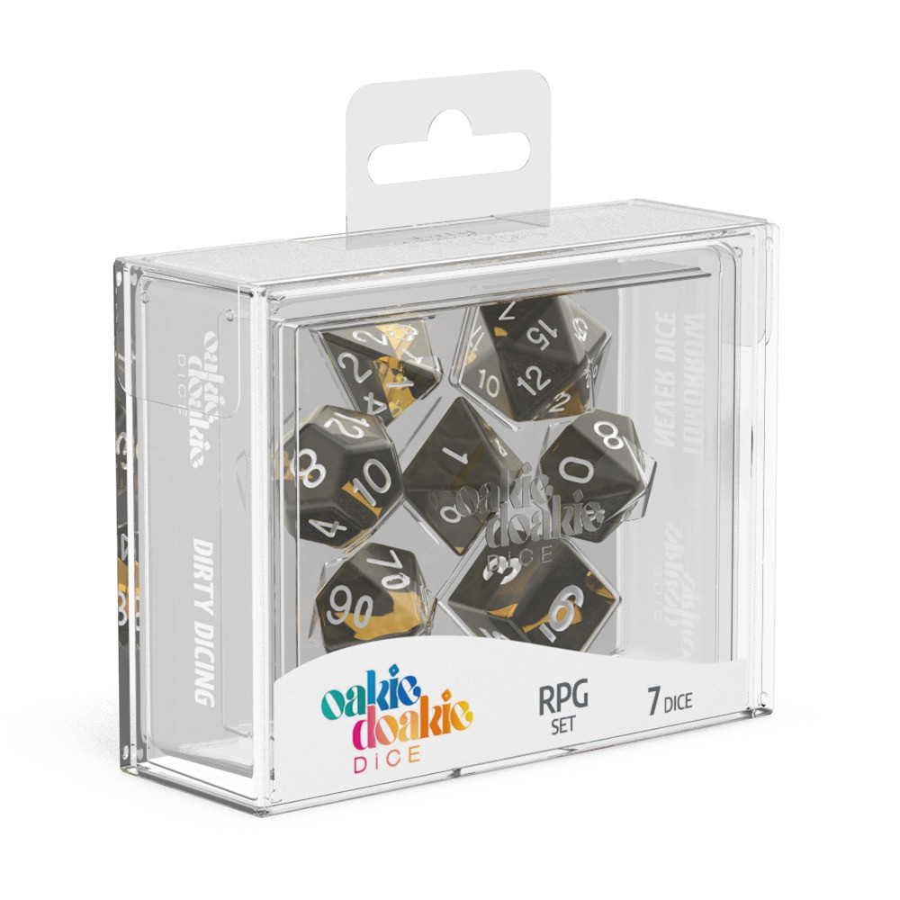 Oakie Doakie Dice Würfel RPG-Set Enclave - Amber (7) Oakie Doakie Dice Würfel RPG-Set Enclave - Amber (7)