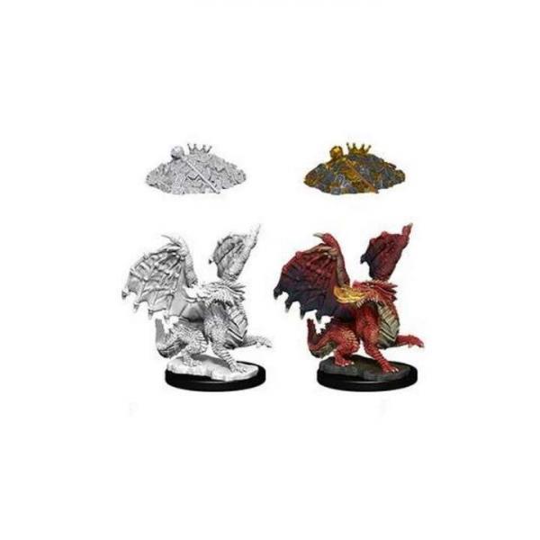 D&D Nolzurs Marvelous Miniatures W10 Red Dragon Wyrmling (MOQ2)