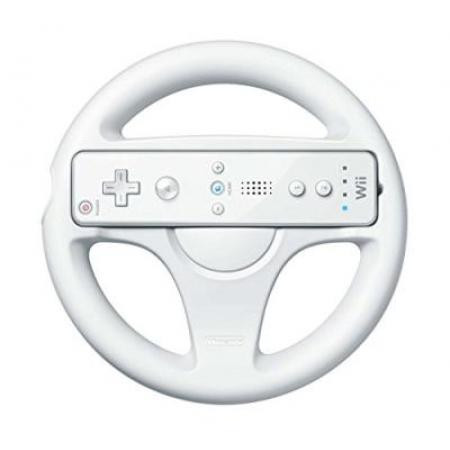 Wii Wheel Lenkrad - weiß (OV) (Wii, gebraucht) **