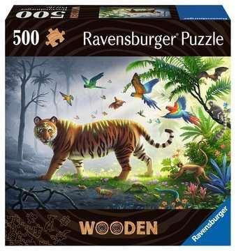WOODEN Puzzle - Tiger im Dschungel - 500 Teile Holzpuzzle