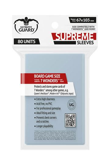 Supreme Sleeves for Board Game Cards 7 WondersTM (80)