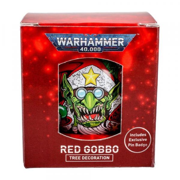 Warhammer Red Gobbo Bauble with Pin