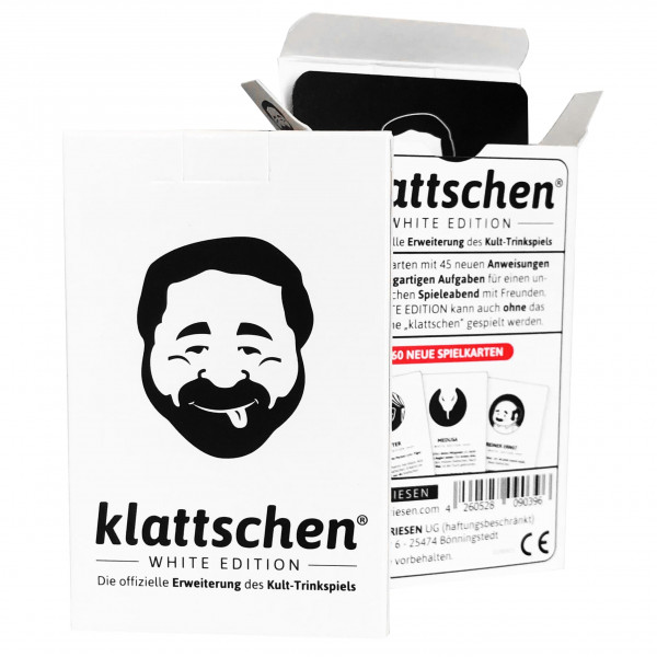 Klattschen® - WHITE EDITION "Die offizielle Erweiterung des Kult-Trinkspiels"