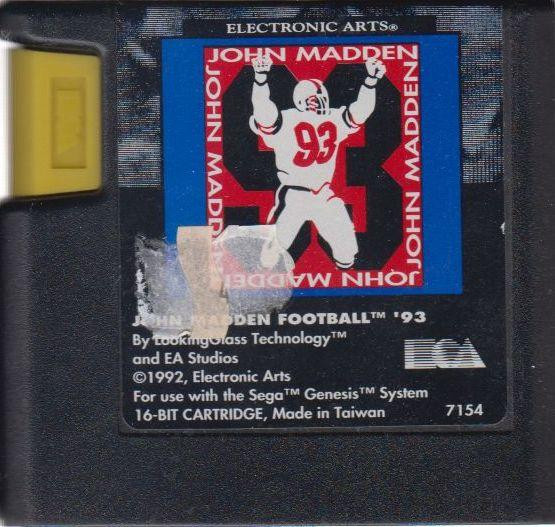 John Madden Football '93 - MODUL (Mega Drive, gebraucht) ** John Madden Football '93 - MODUL (Mega Drive, gebraucht) **