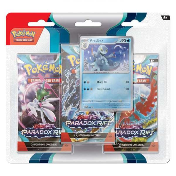 PKM Scarlet & Violet 04 Paradox Rift 3-Pack Blister Arctibax EN