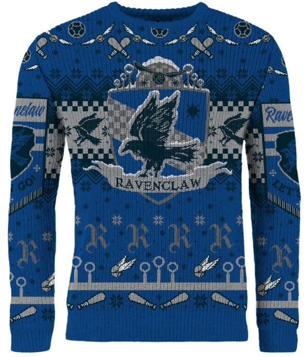 Harry Potter: Ravenclaw Quidditch Christmas Jumper (Size: M)