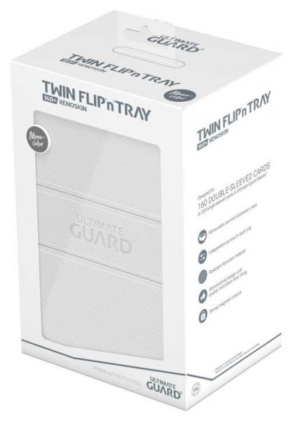 Ultimate Guard Twin Flip`n`Tray 160+ XenoSkin Monocolor Weiß