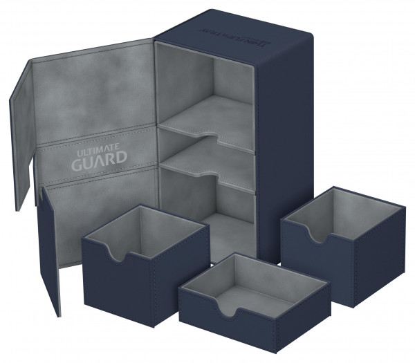 Twin Flip&#180;n&#180;Tray Deck Case 200+ Standard Size XenoSkinTM Blue
