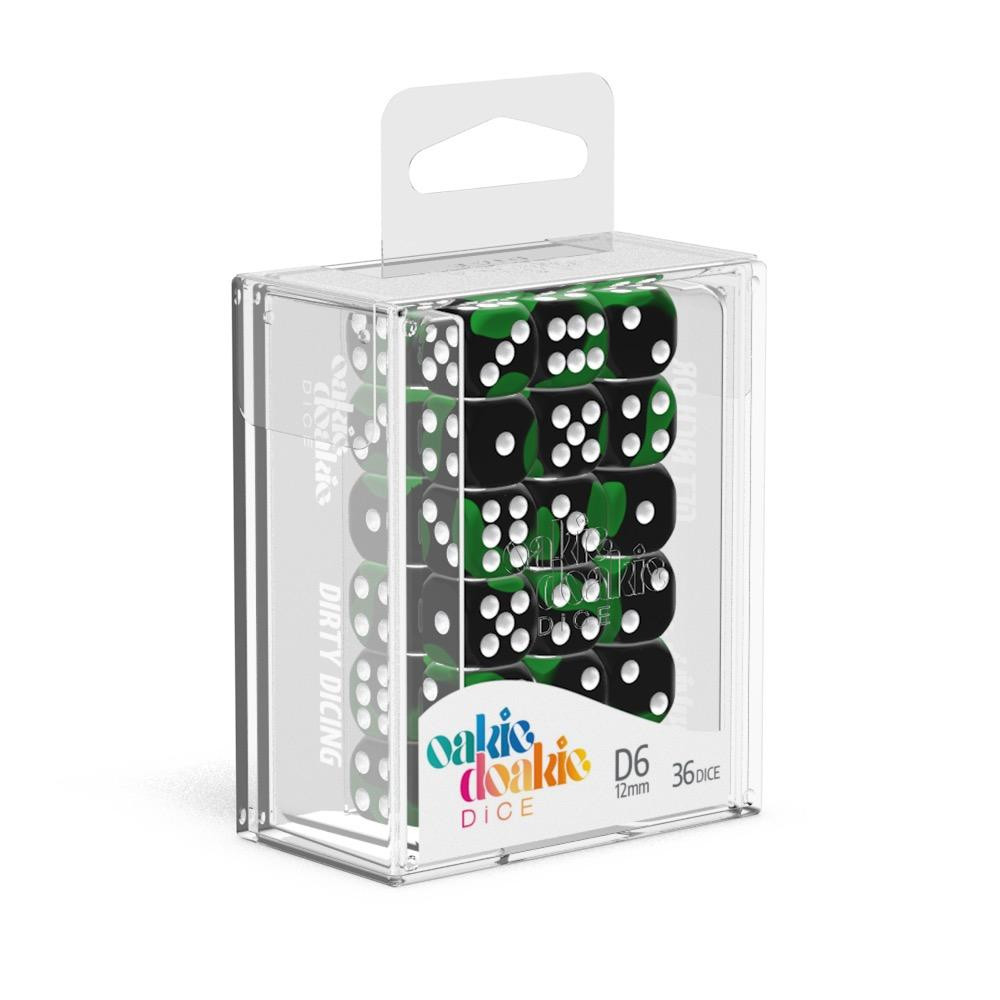 Oakie Doakie Dice W6 Würfel 12 mm Glow in the Dark - Biohazard (36) Oakie Doakie Dice W6 Würfel 12 mm Glow in the Dark - Biohazard (36)