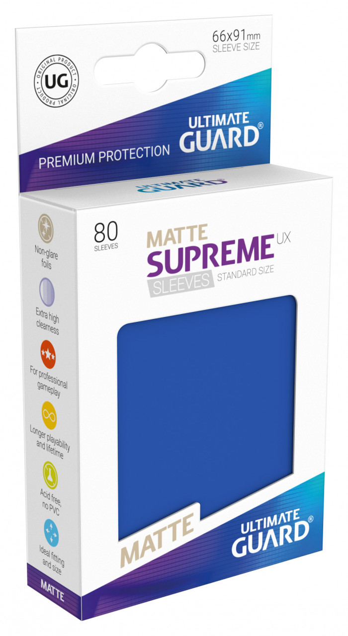 Supreme Sleeves Standard Size Matt UX Blue (80)