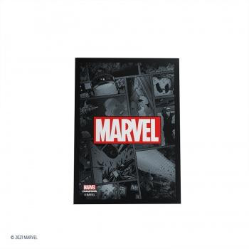 Gamegenic - Marvel Champions Art Sleeves - Marvel Black (50 Sleeves)