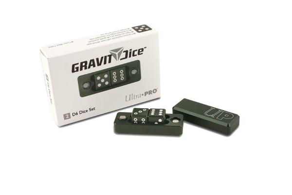 UP - D6 - 2 Dice Set Gravity Dice - Black Forest