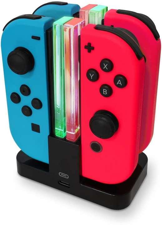 Ladestation für Nintendo Switch JoyCons mit LED Beleuchtung (NEU) Ladestation für Nintendo Switch JoyCons mit LED Beleuchtung (NEU)