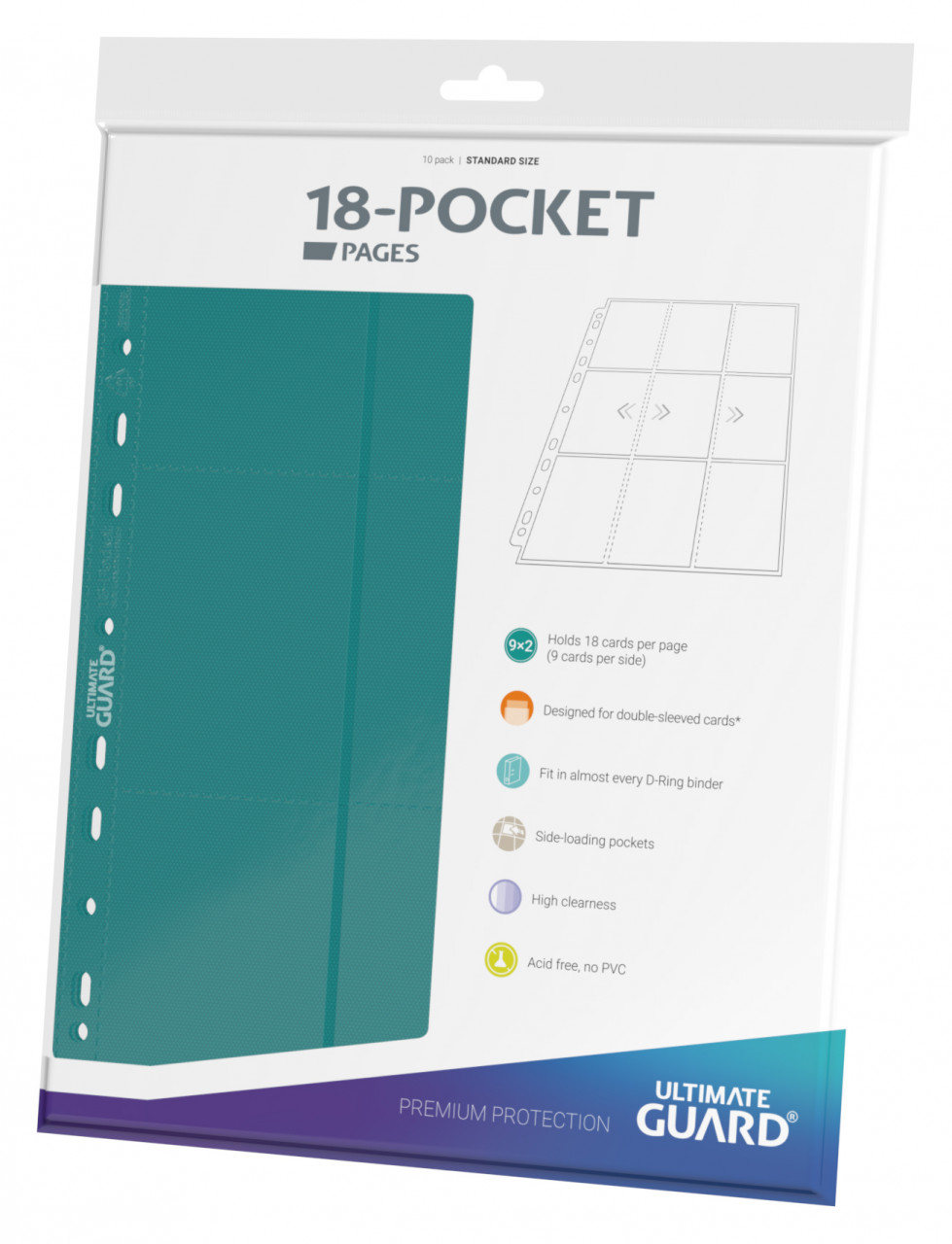 18-Pocket Side-Loading Supreme Pages Standard Size Petrol (10)