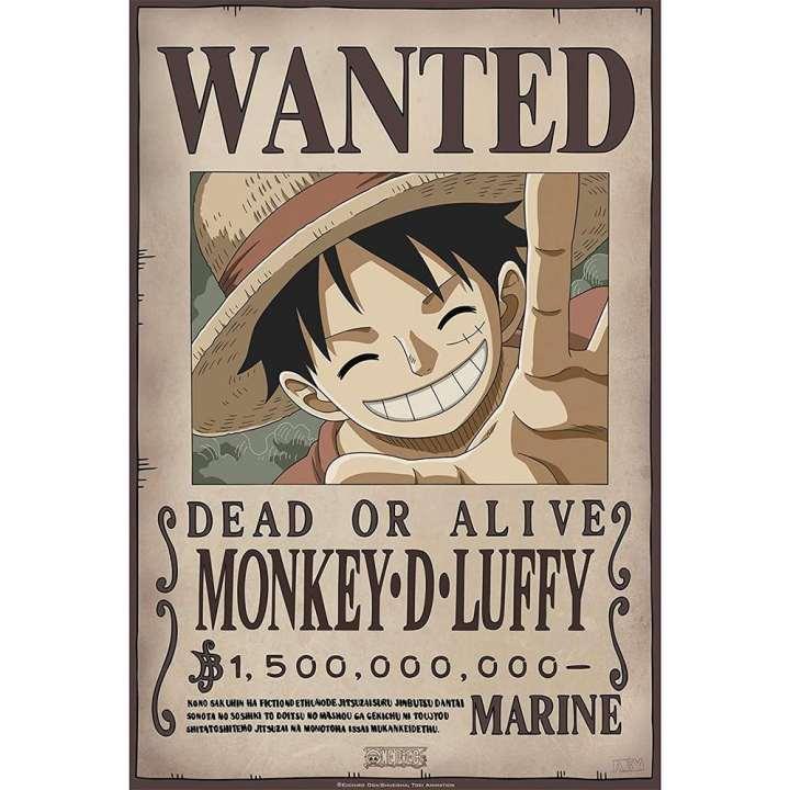 One Piece - Poster "Wanted Luffy New 2" (52X35)