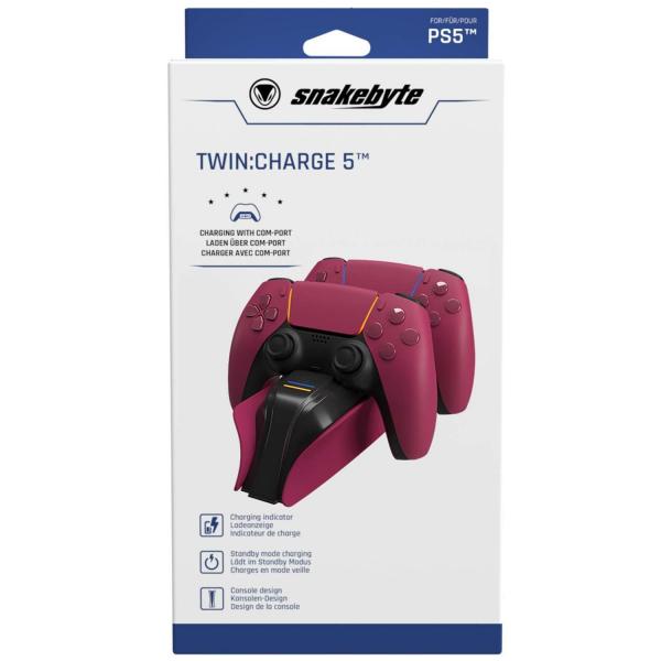 Twin Charge 5 Ladestation - red (Playstation 5, NEU)