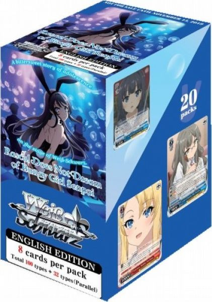 Weiß Schwarz - Booster Display: Rascal Does Not Dream of Bunny Girl Senpai (20 Packs) - EN Weiß Schwarz - Booster Display: Rascal Does Not Dream of Bunny Girl Senpai (20 Packs) - EN