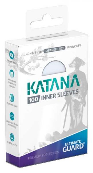 Ultimate Guard Katana Inner Sleeves Japanese Sice Transparent (100)