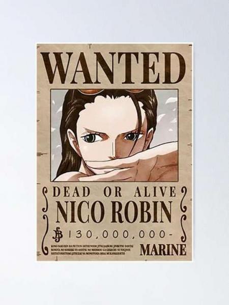 ONE PIECE - Poster - "Wanted Robin New" - (52x35)