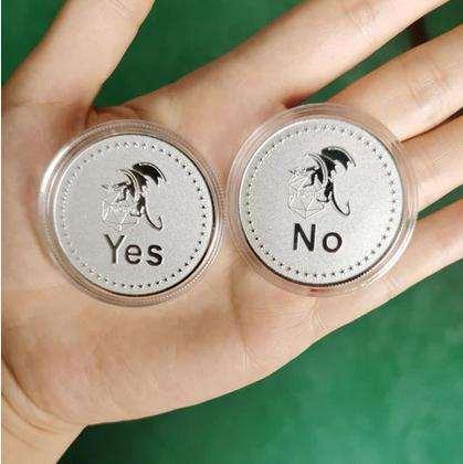 YES/NO Deluxe D2 coin Silver