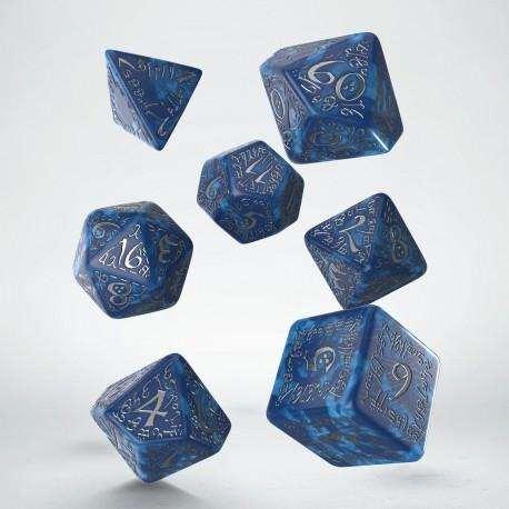 Elvish Cobalt & Silver Dice Set Elvish Cobalt & Silver Dice Set