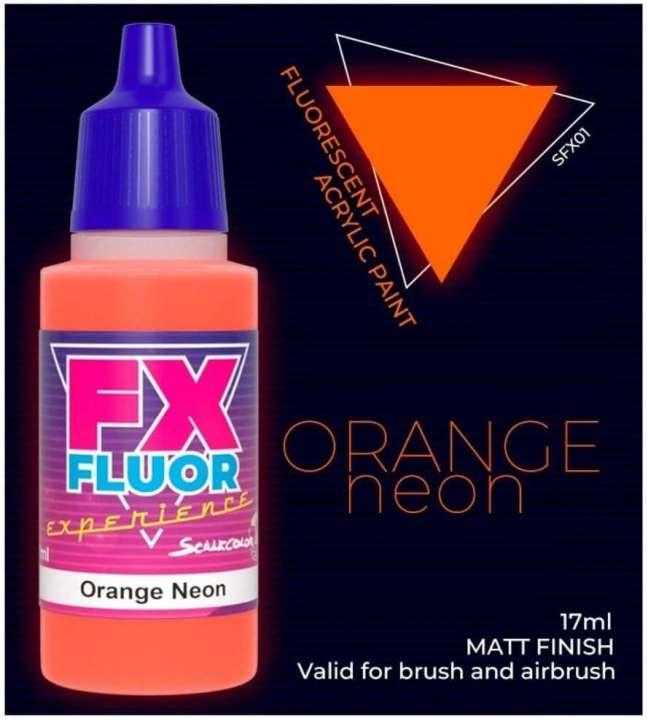 SCALECOLOR ORANGE NEON FX Fluor Experience Bottle (17 ml) SCALECOLOR ORANGE NEON FX Fluor Experience Bottle (17 ml)