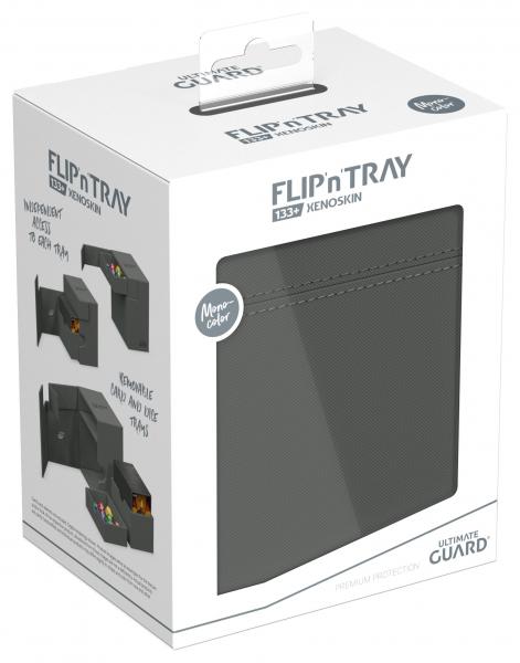 Ultimate Guard Flip`n`Tray 133+ XenoSkin Monocolor Grau