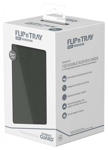 Ultimate Guard Flip`n`Tray 100+ XenoSkin Monocolor Grau