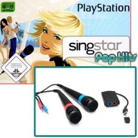 SingStar Pophits mit 2x Microphone (Playstation 2, gebraucht) **