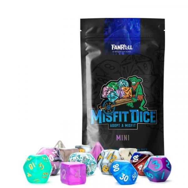 Mystery Misfit Mini Polyhedral Dice (2 Set Pack) Reprint