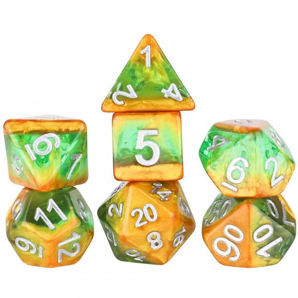 RPG Dice Set (7) Rainforest