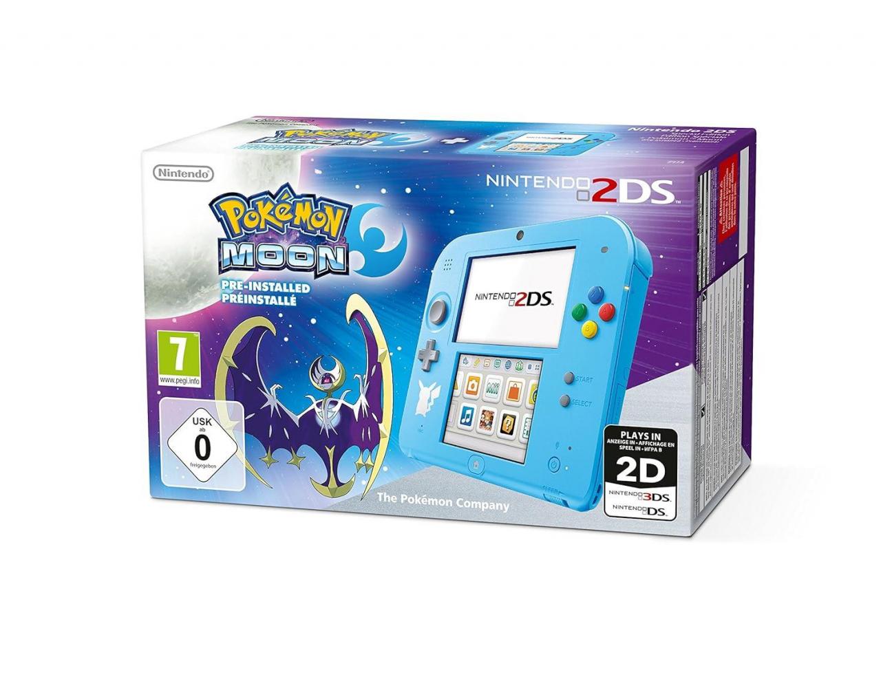 Nintendo 2DS Konsole - Pokemon Mond Special Edition (gebraucht) ** Nintendo 2DS Konsole - Pokemon Mond Special Edition (gebraucht) **