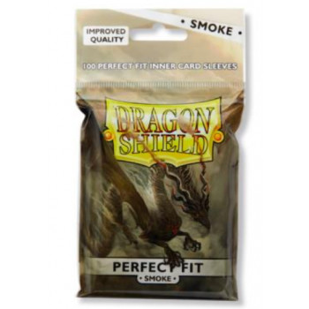 Dragon Shield Card Standard Perfect Fit Sleeves Clear/Smoke (100)