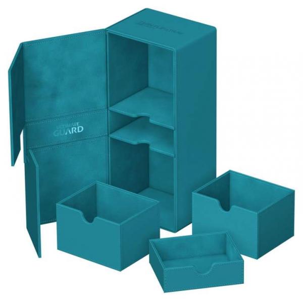 Ultimate Guard Twin Flip`n`Tray 266+ Xenoskin Petrolblau